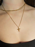 Cross beaded necklace (handmade cross)